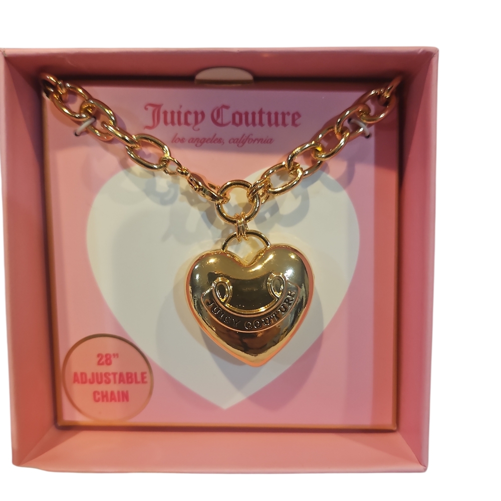 Juicy Couture Woman  Goldtone Heart Pendant Necklace